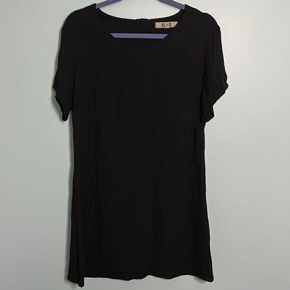 Flax Button Back Tunic Dress - Picture 1 of 9